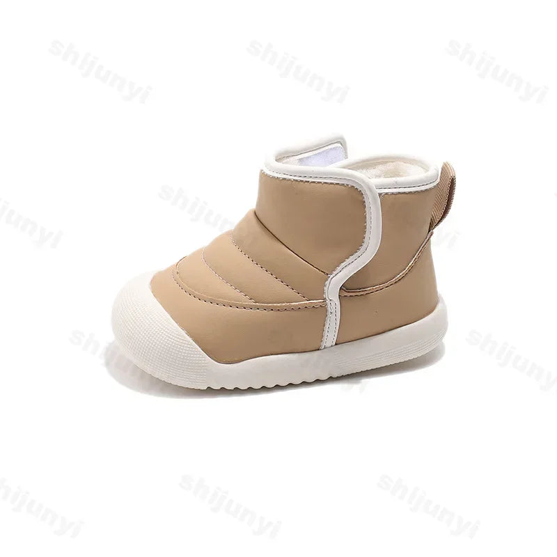Autumn Winter Children Snow Boots Baby Girls Boys Boots Soft Sole Non-slip Infant Toddler Shoes Outdoor Thick Plush Kids Boots - V.I.P Digital Presence