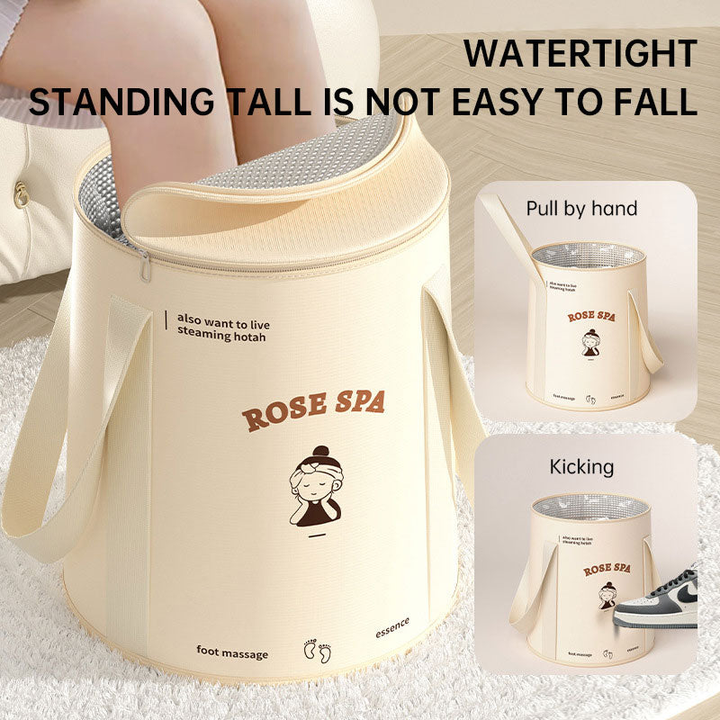 Foldable foot bath bag foot bath basin deep barrel over calf dormitory fumigation foot bath barrel household portable foot bath - V.I.P Digital Presence