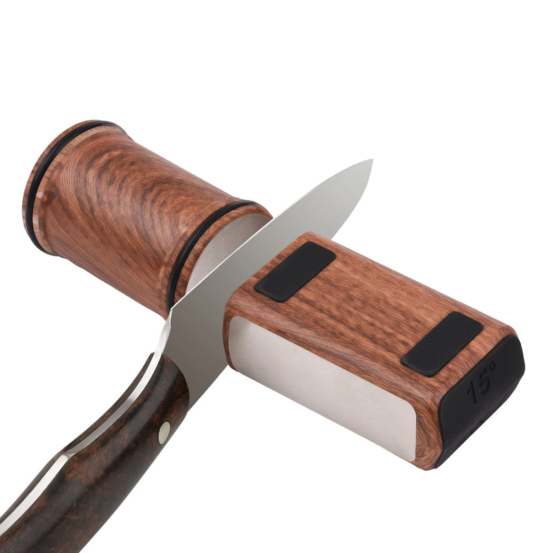 Rolling Knife Sharpener Magnetic Knife Holder Diamond Sharpening Stone Kit with 15 and 20 Degrees Angle Roller Kitchen Accessory - V.I.P Digital Presence