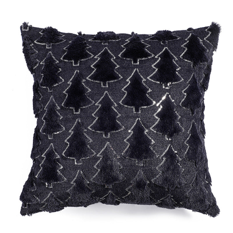 pillow bedroom headboard cushion Christmas tree romantic plush pillowcase - V.I.P Digital Presence