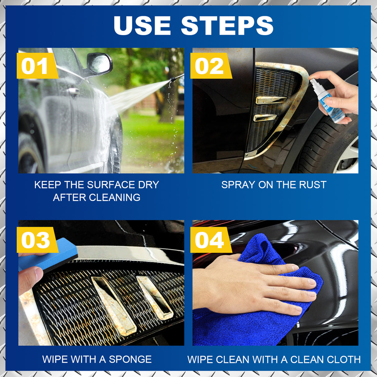 Auto Iron Powder Rust Remover Spray Rust Remover Auto Products Stain Remover Rust Remover Cleaning Products - V.I.P Digital Presence
