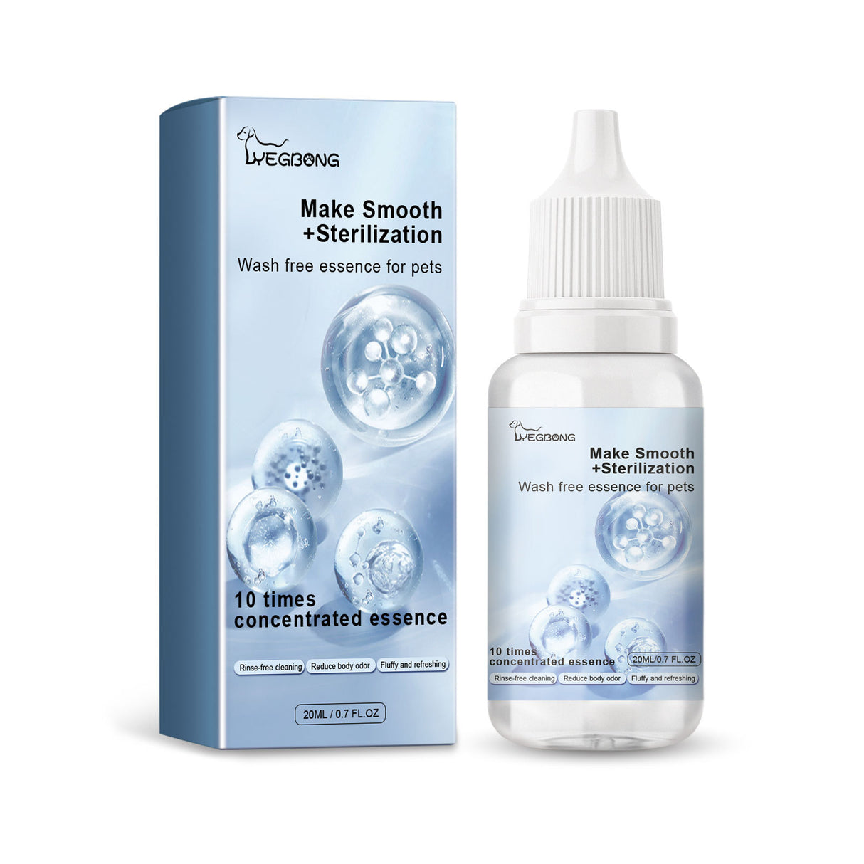 Pet Hair Daily Gentle Cleaning and Scented No-Rinse Care Essence for Cats and Dogs - V.I.P Digital Presence