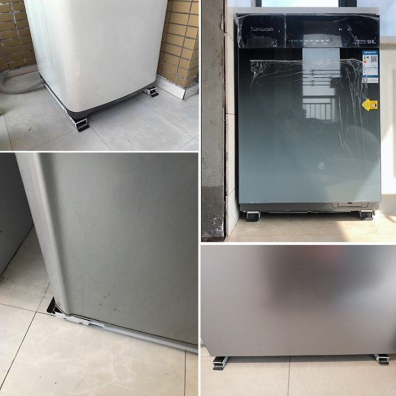 Universal Refrigerator Drum Washing Machine Base Rubber Wheel Non-Slip Base Low All-Metal Anti-Rust Bracket - V.I.P Digital Presence