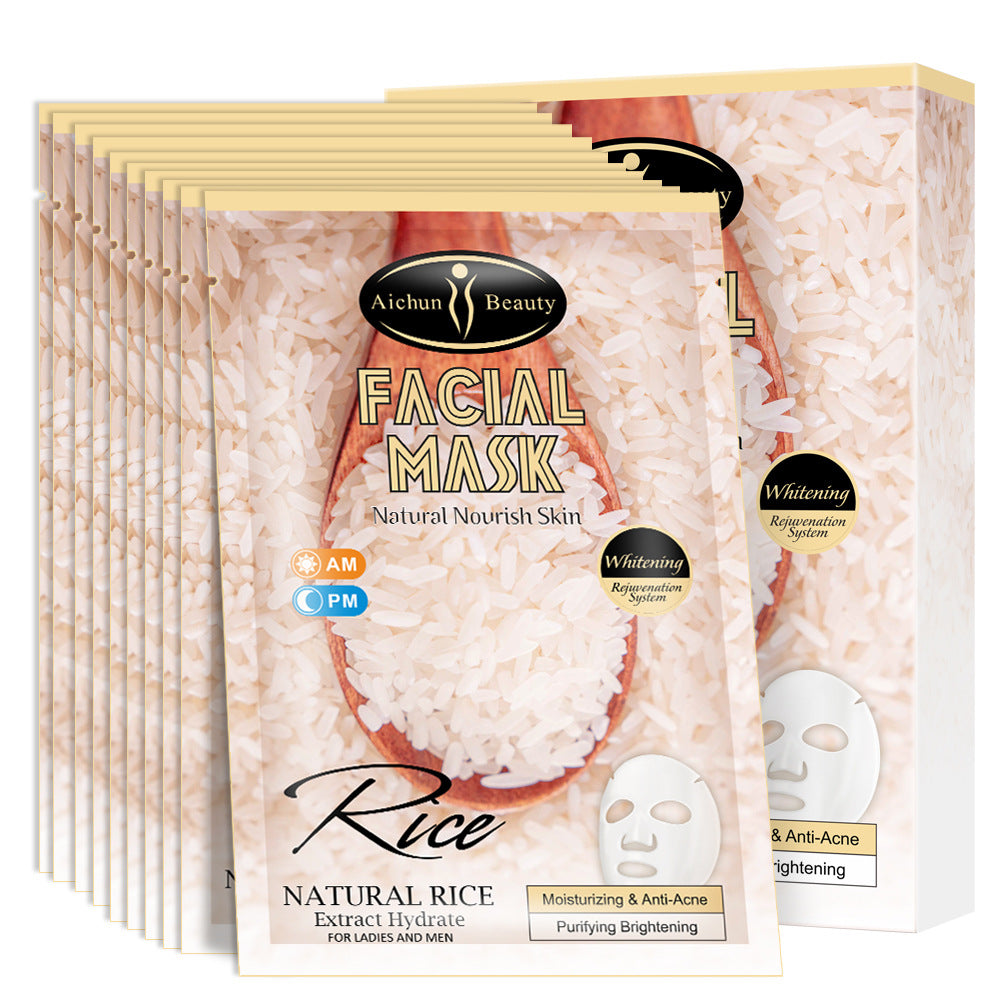 Rice Mask Facial Skin Fine Lines Moisturizing Desalination Brightening Skin Rice Mask Skin Care Products - V.I.P Digital Presence