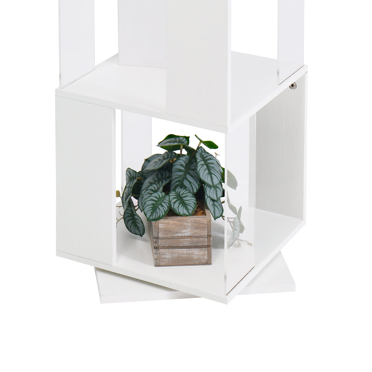6-layer rotating acrylic board simple bookshelf, multi-functional creative bookshelf for students in the living room - V.I.P Digital Presence