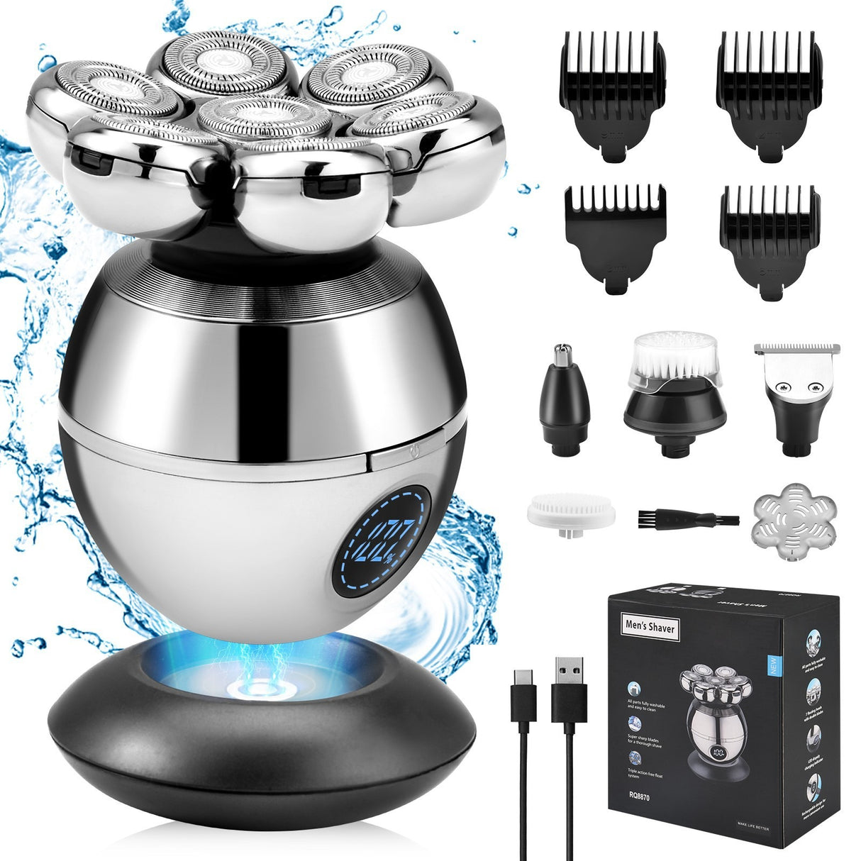 Men's shaver electric shaver shaver hair clipper specialized shaver machine - V.I.P Digital Presence