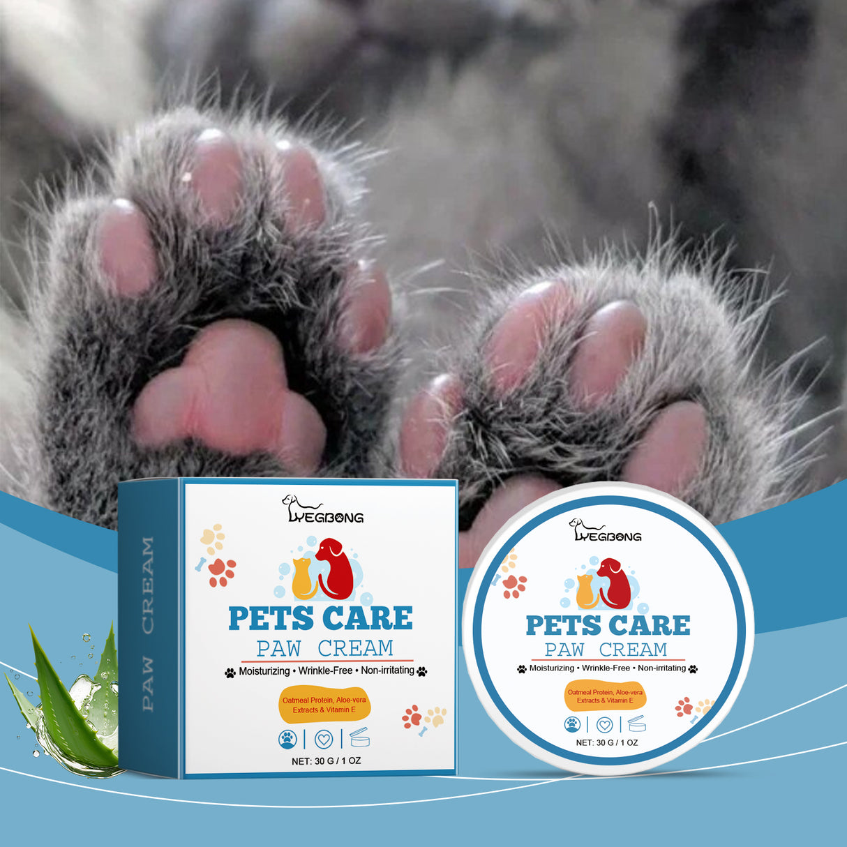 Pet Paw Care Cream For Dogs And Cats Deep Moisturizing Foot Care Cream For Soles And Pads - V.I.P Digital Presence