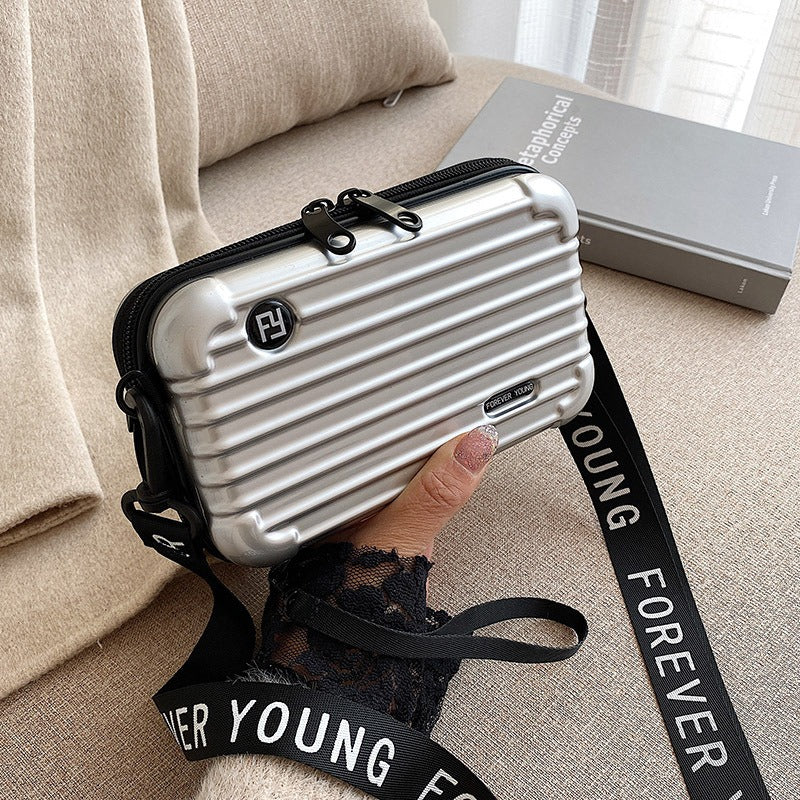 PC hard shell toiletry bag 7-inch shoulder crossbody bag hand storage bag suitcase small bag - V.I.P Digital Presence