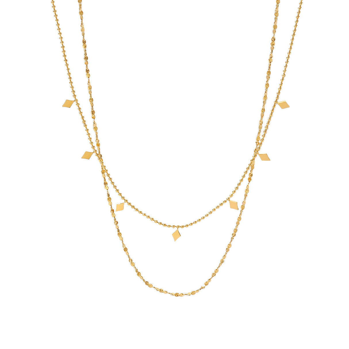 Double layered tassel necklace French fashion niche collarbone chain light luxury niche design necklace - V.I.P Digital Presence