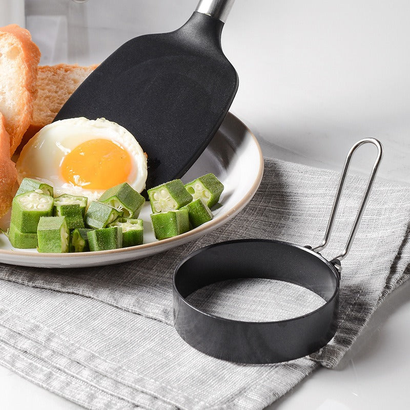 Creative thickened stainless steel non stick coating circular egg fryer hamburger patty mold - V.I.P Digital Presence