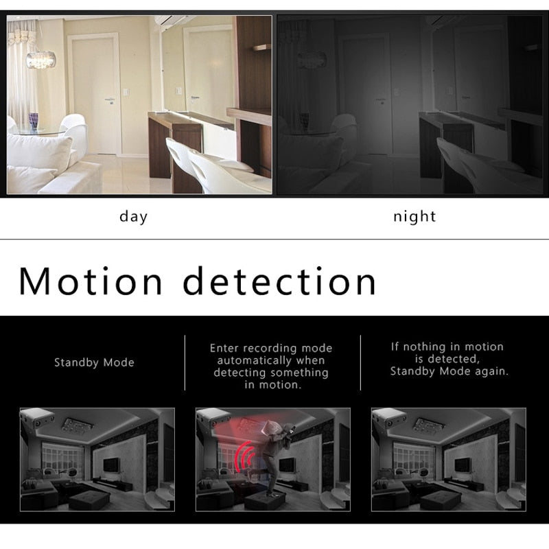 Mini Camera Full HD 1080P Home Security Camcorder Night Vision Micro Secret Cam Motion Detection Video Voice Recorder - V.I.P Digital Presence