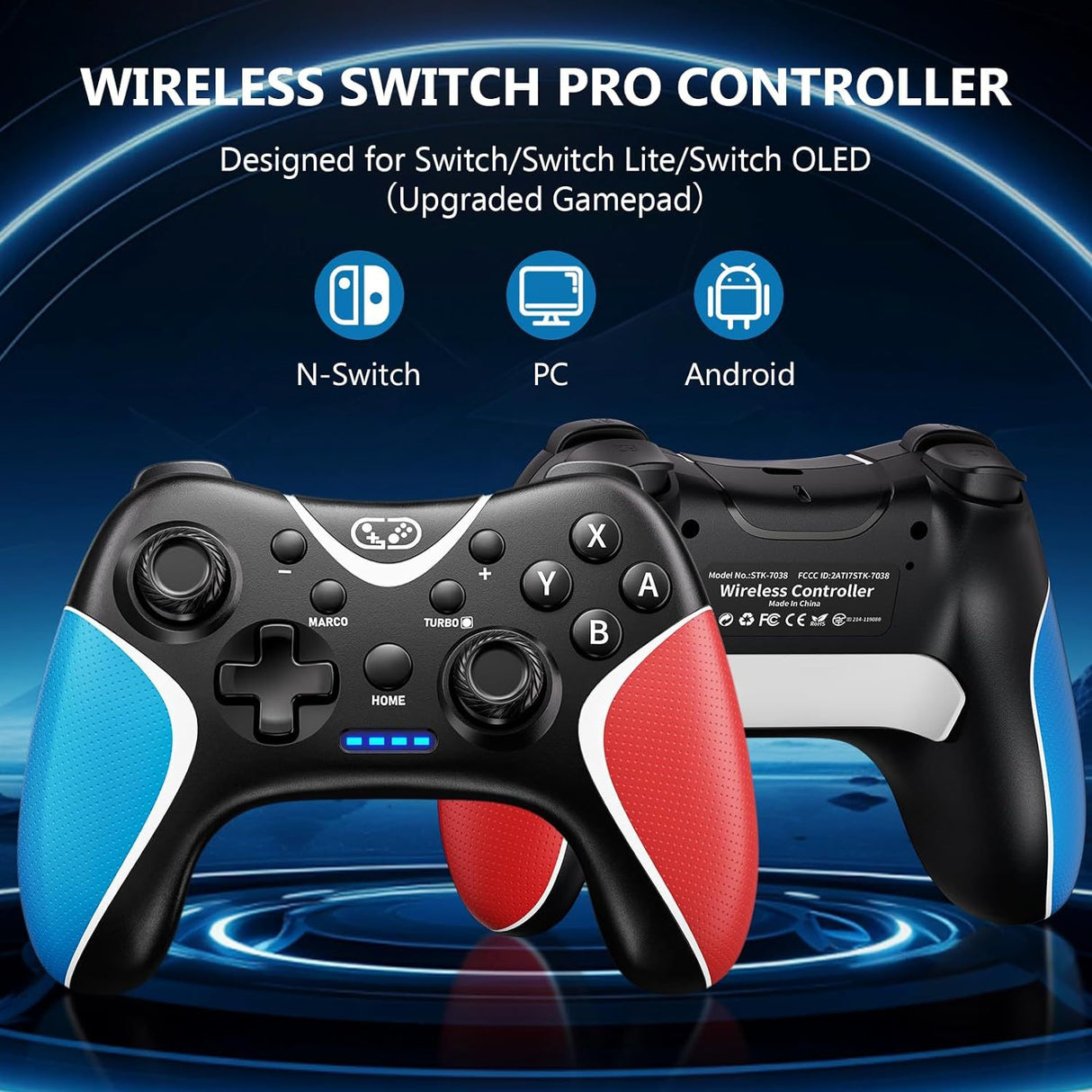 Switch game controller NS wireless controller custom back key programming continuous Bluetooth wireless controller - V.I.P Digital Presence