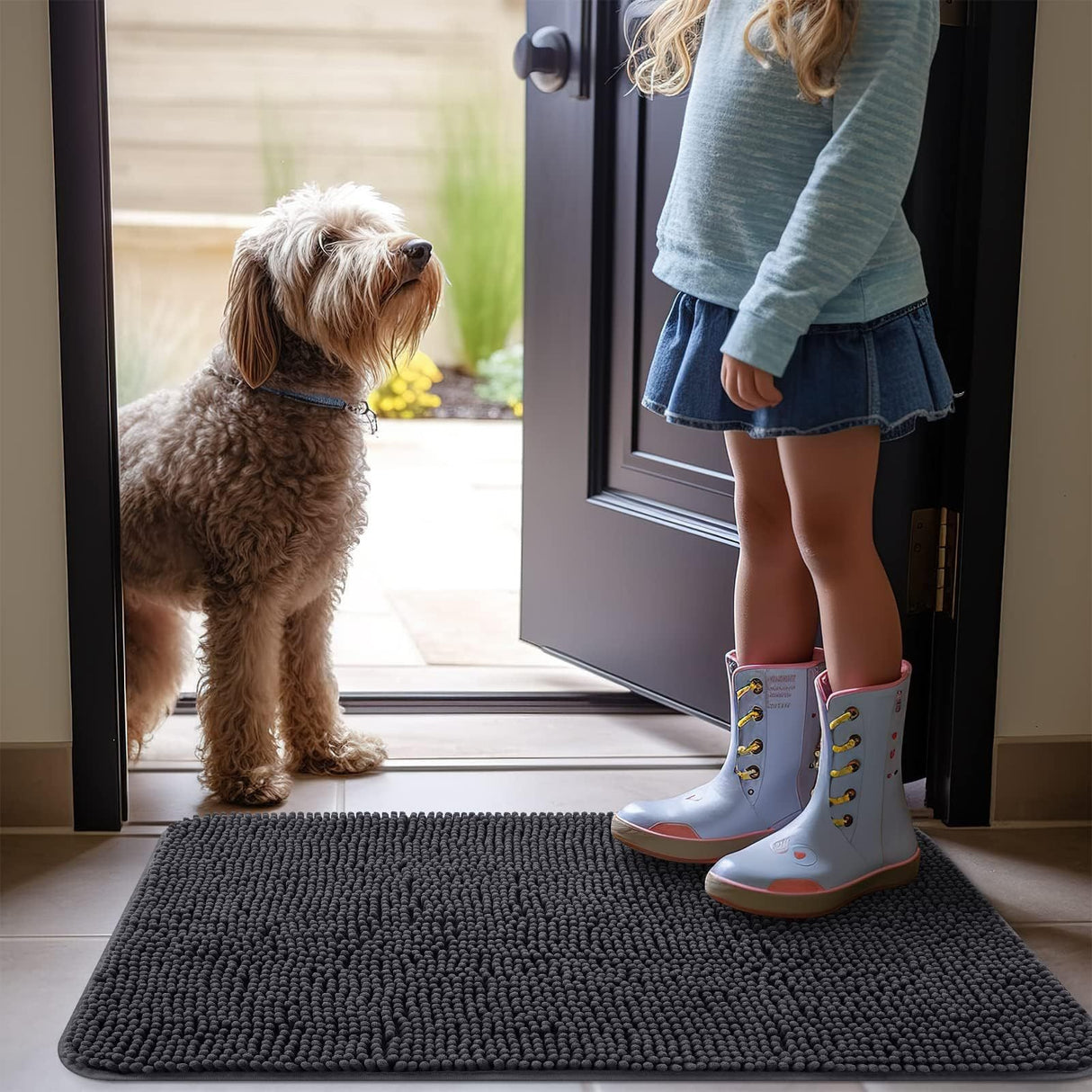 Thickened Snowy Pet Shower Mat, Highly Absorbent Pet Anti Slip Mat, Bathroom Floor Mat, Carpet - V.I.P Digital Presence