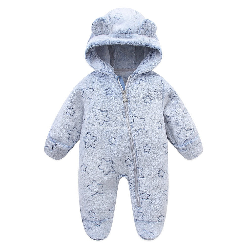 Baby cartoon hooded jumpsuit baby crawling suit - V.I.P Digital Presence