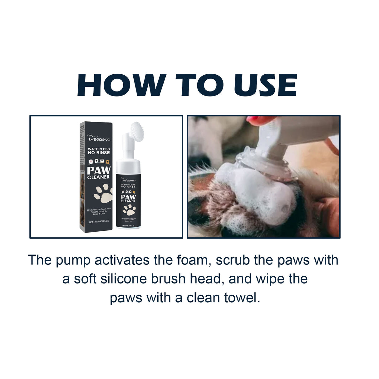 Pet Paw Cleaner, Dog Cat Paw Cleaning Foot Care Cleaner - V.I.P Digital Presence