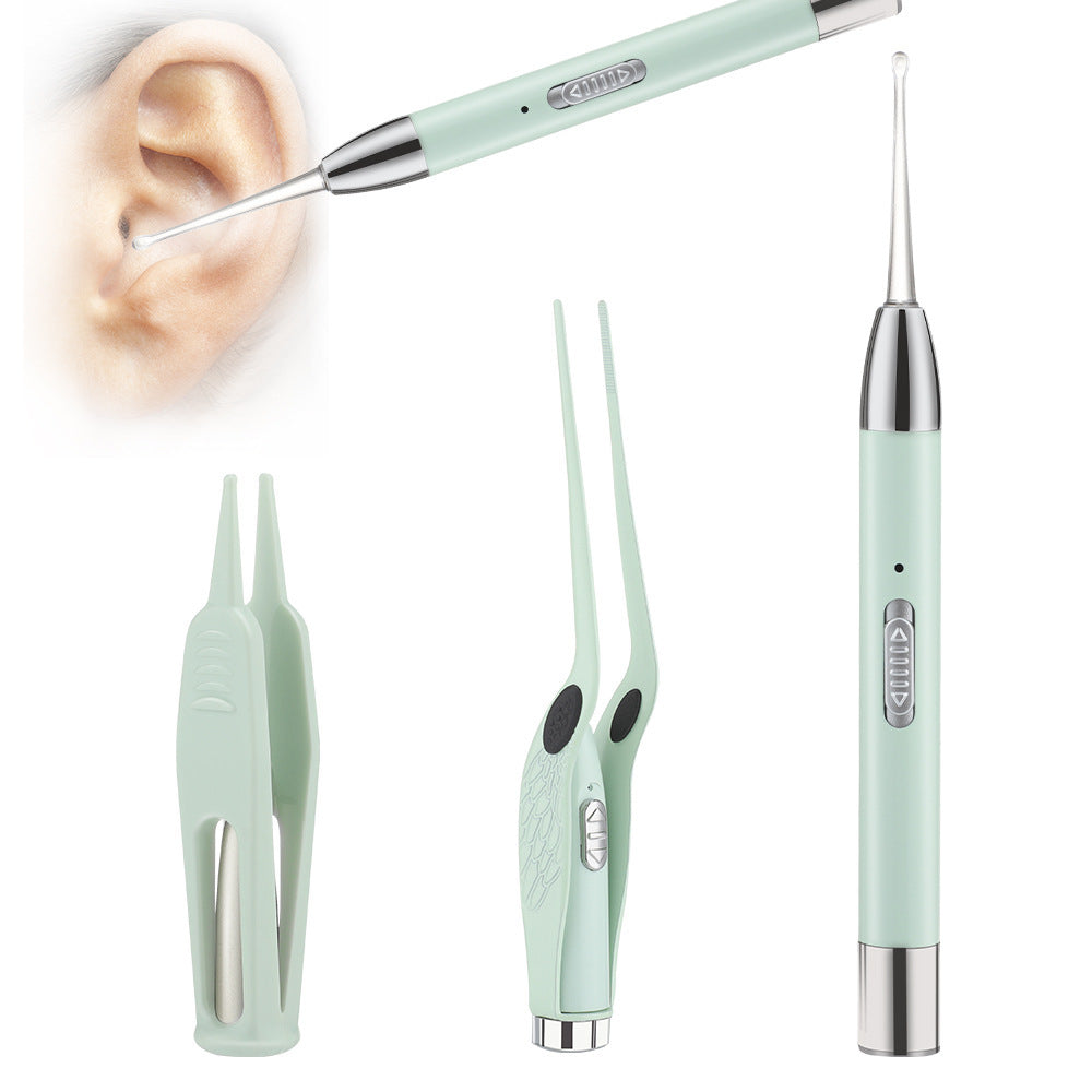 Illuminated Ear Scoop Ear Cleaner Pick Earmuff Ear Pick Visual Ear Scoop Children's Luminous Earwax Tweezers Set - V.I.P Digital Presence