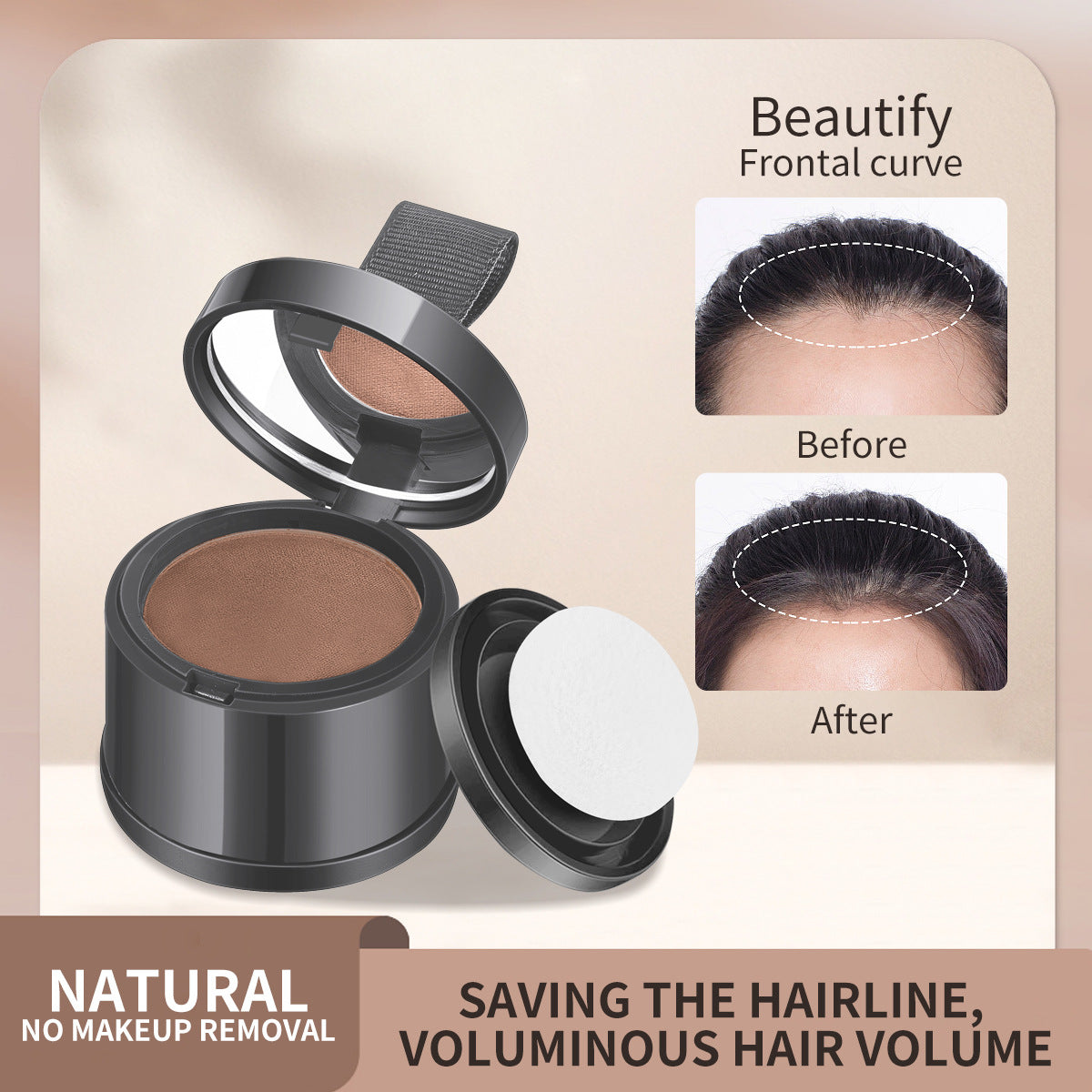Hairline powder contouring shadow filling forehead hair replacement artifact waterproof and sweat-proof - V.I.P Digital Presence