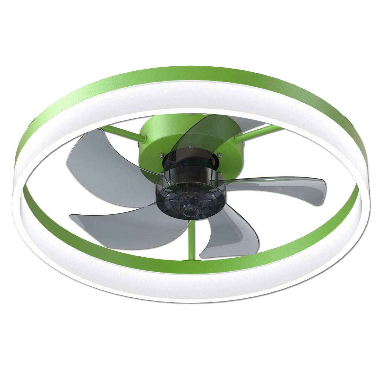 Ceiling Fans with Lights Dimmable LED Embedded installation of thin modern ceiling fans(Green) - V.I.P Digital Presence