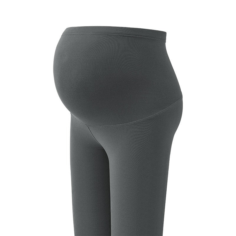 Pregnant Women's Shark Pants Do Not Drop Off Leggings Double Sided Brushed Large Size 100kg High Waist Hip Lifting Barbie Pants - V.I.P Digital Presence