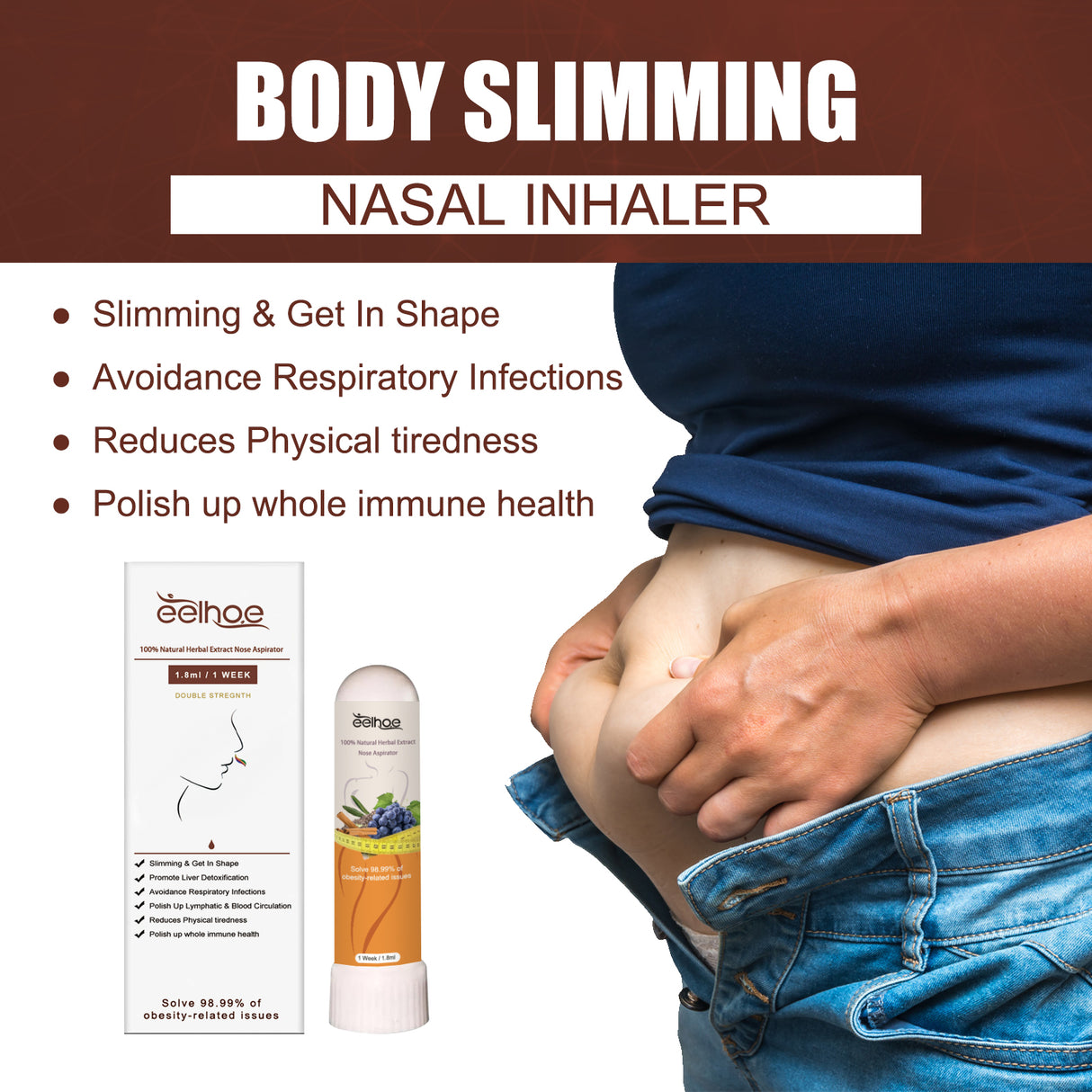 100% Natural Herbal Extract Nose Aspirator, Body Shaping Tight Skin Relieve Nasal Congestion Discomfort Portable Slimming Nasal Suction - V.I.P Digital Presence