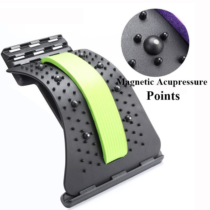 Back Massager Stretcher Equipment Massageador Magic Support Stretch Fitness Relaxation Spine Pain Lumbar Relief Back Stretcher - V.I.P Digital Presence