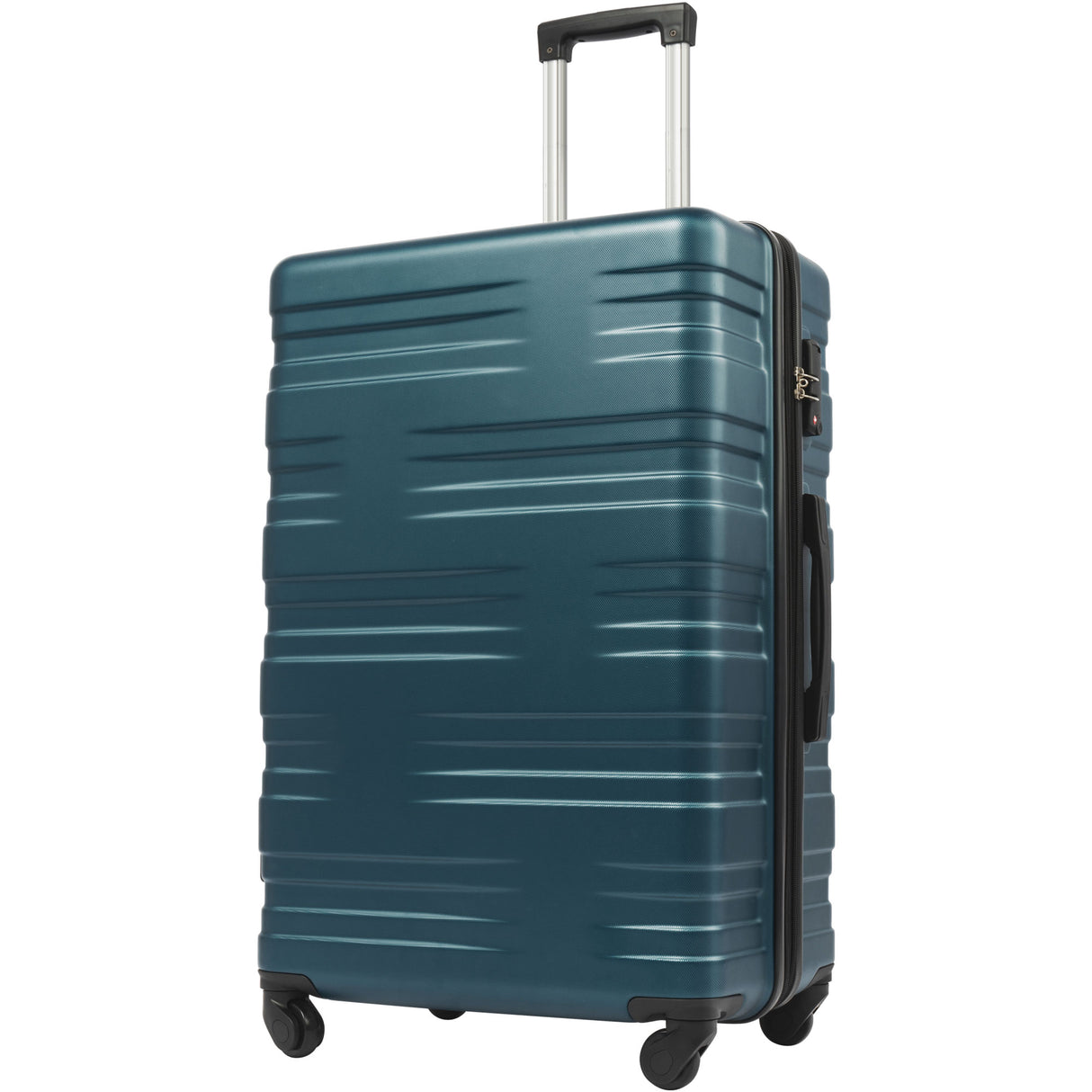 Merax Luggage with TSA Lock Spinner Wheels Hardside Expandable Luggage Travel Suitcase Carry on Luggage ABS 24" blue green