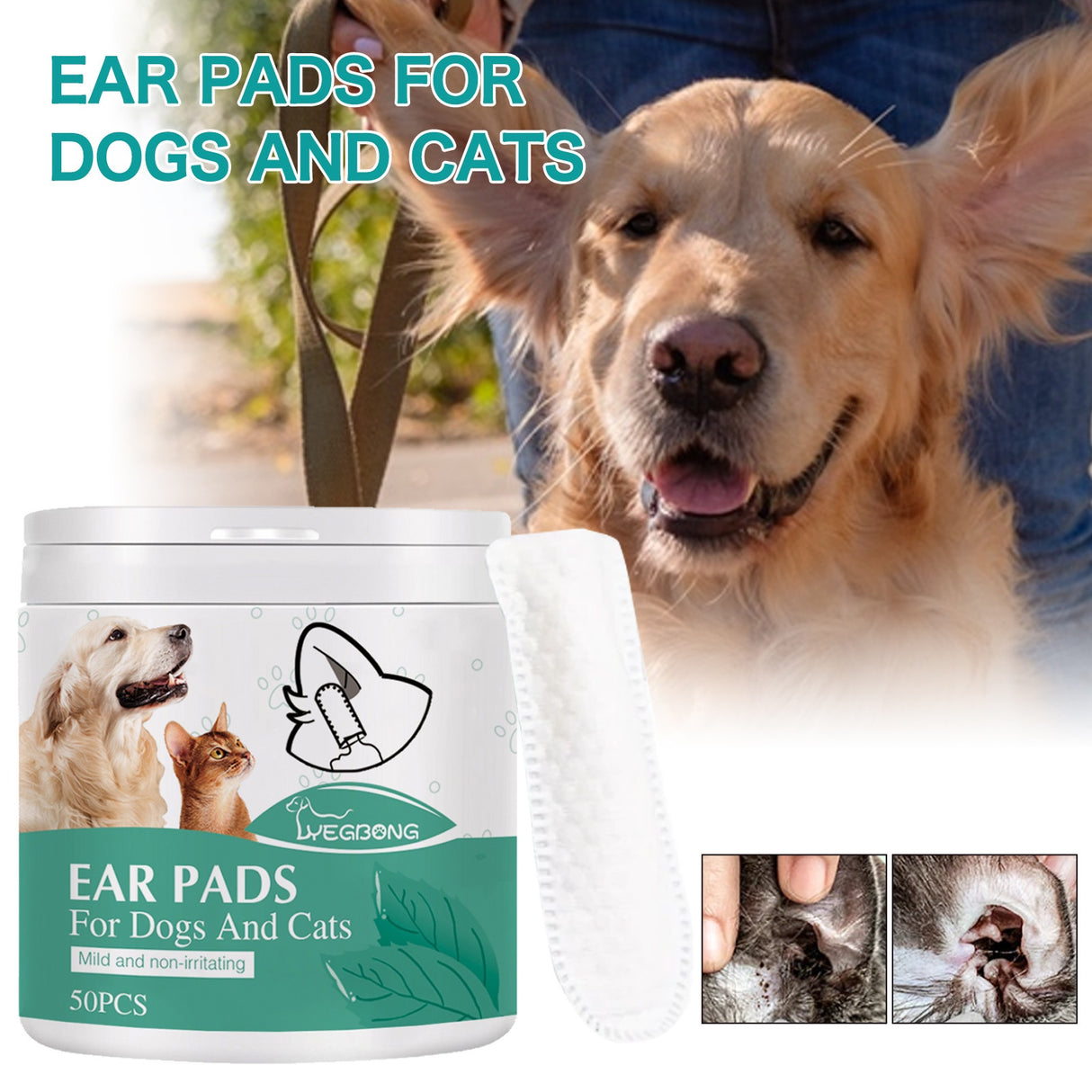 Pet Ear Cleaning Finger Sleeves for Cats and Dogs Ear Mite and Earwax Care Ear Canal Cleaning Finger Sleeves - V.I.P Digital Presence