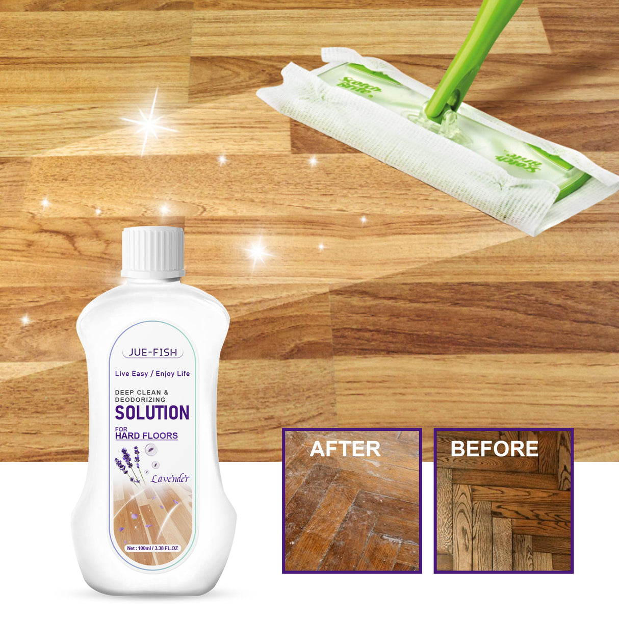Wood Floor Cleaning Liquid, Household Wood Floor Brightening, Decontaminating, Decontaminating, And Perfuming Cleaner - V.I.P Digital Presence