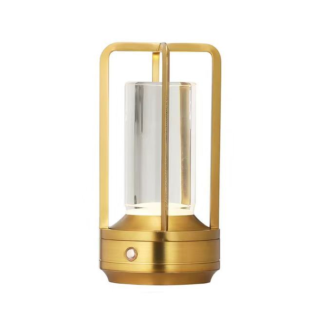 Gold black silver cross shaped desk lamp button touch US charging decorative desk lamp - V.I.P Digital Presence