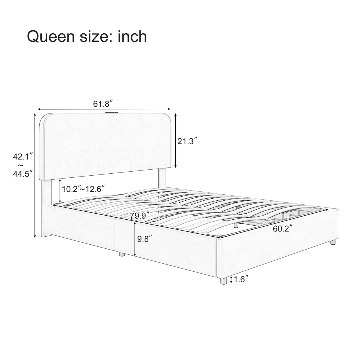 Large hydraulic storage bed with soft cushion lifting storage bed with RGB LED lights, Bluetooth speaker lychee velvet, green - V.I.P Digital Presence
