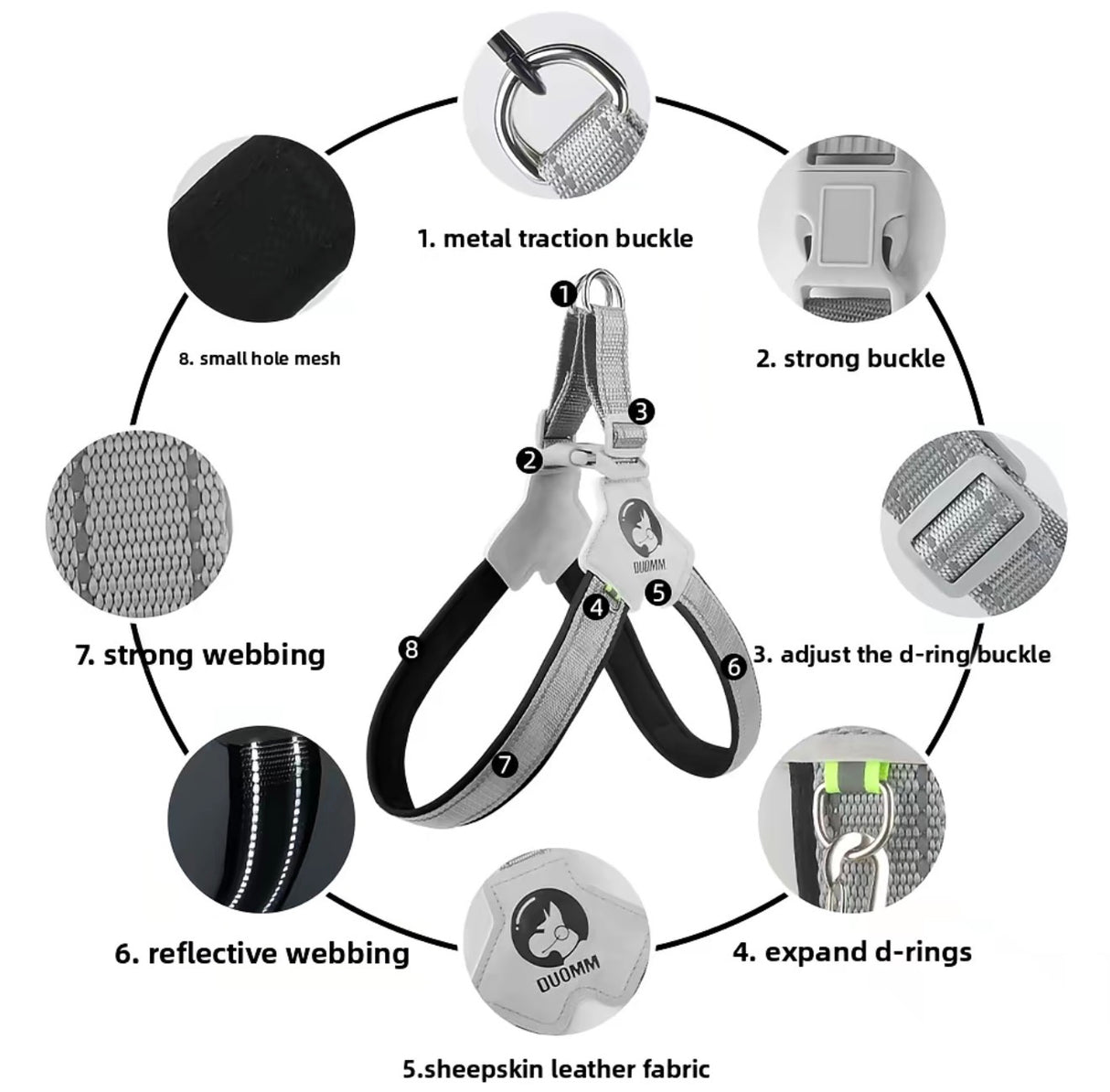 PawFit Dog Harness Leash