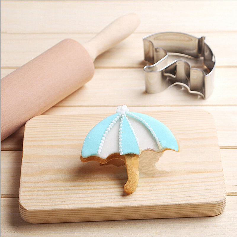 Sugar Candy Tools: Stainless Cutters, Choco Molds, Umbrella Cutter, 6 - pce Biscuit Kit for Fam & Party - V.I.P Digital Presence