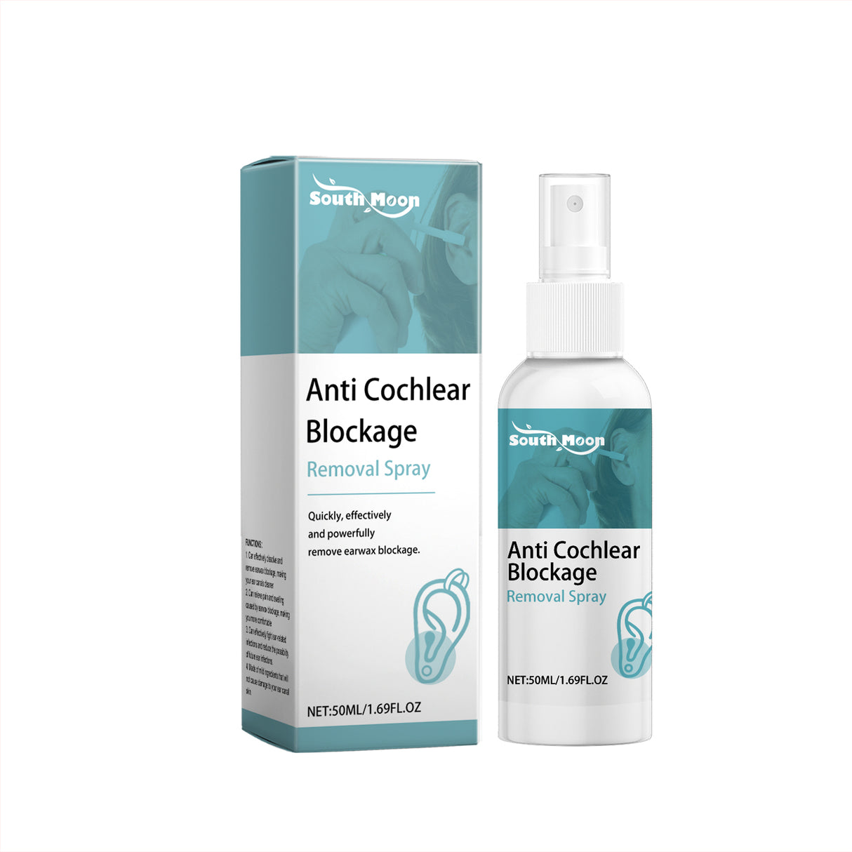Anti Cochlear Blockage Removal Spray, Daily Gentle And Soothing Moisturizing Earwax Cleaning And Care Spray - V.I.P Digital Presence