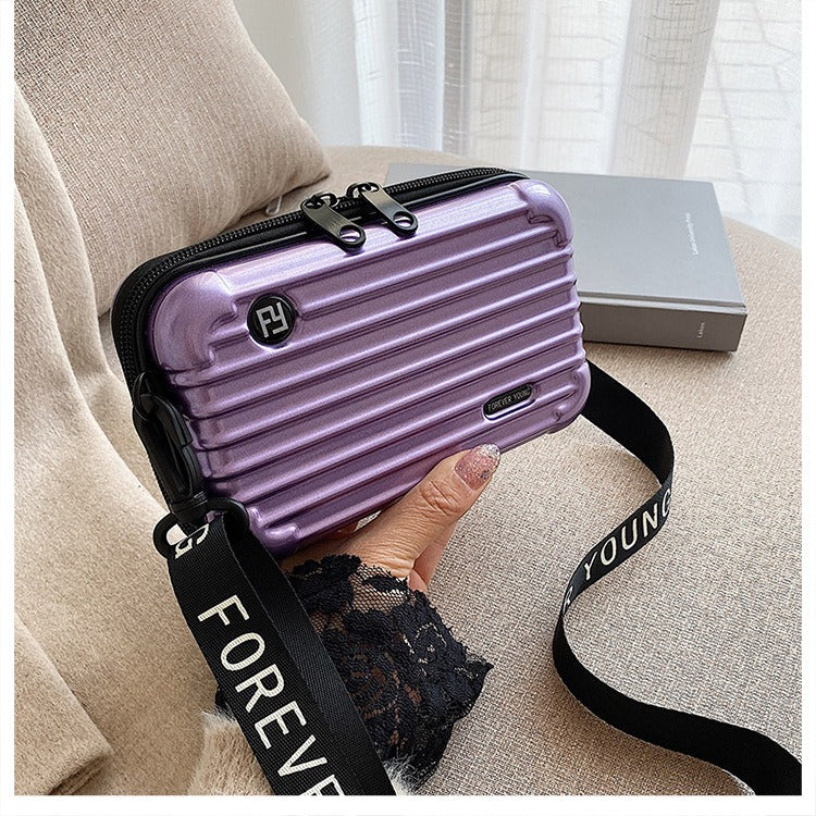 PC hard shell toiletry bag 7-inch shoulder crossbody bag hand storage bag suitcase small bag - V.I.P Digital Presence