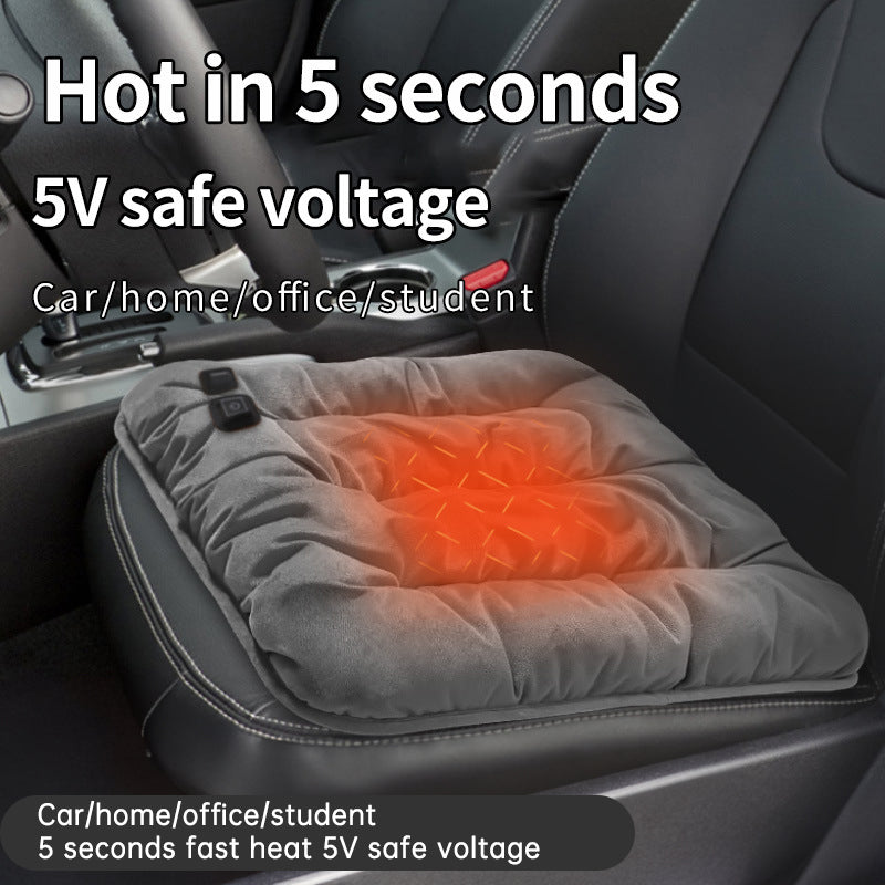 45X45cm USB Heating 3-speed Thermostat Cushion Office Sedentary Car Home Dual-use Winter Warm Physiotherapy Electric Heating Pad - V.I.P Digital Presence