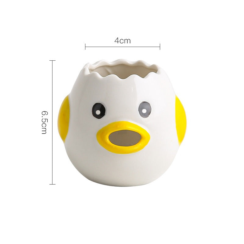 Ceramic egg white and protein separator household egg liquid and yolk filter baking tool easy to clean - V.I.P Digital Presence