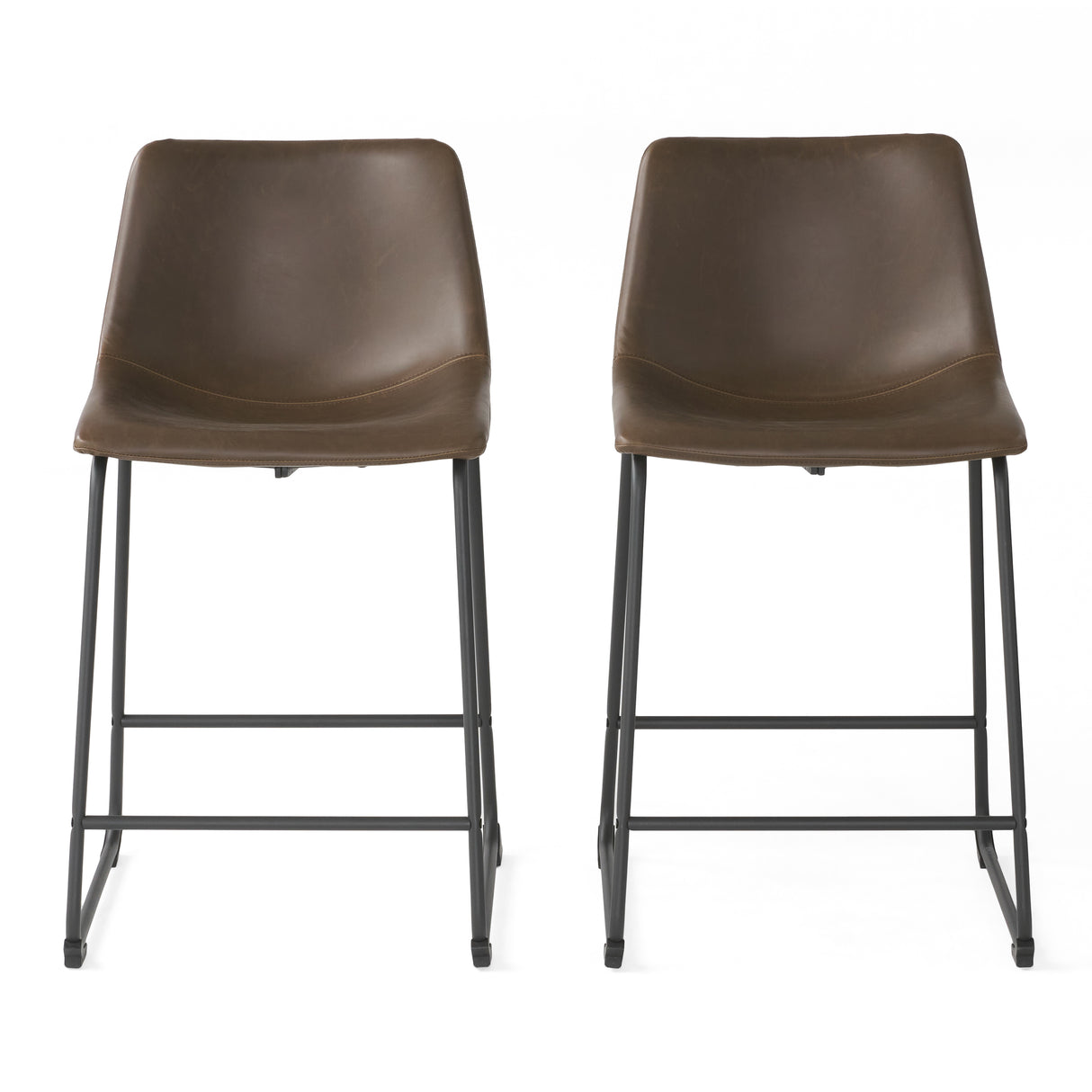 Vintage Style Brown 24-Inch Counter Stool (Set of 2) - V.I.P Digital Presence