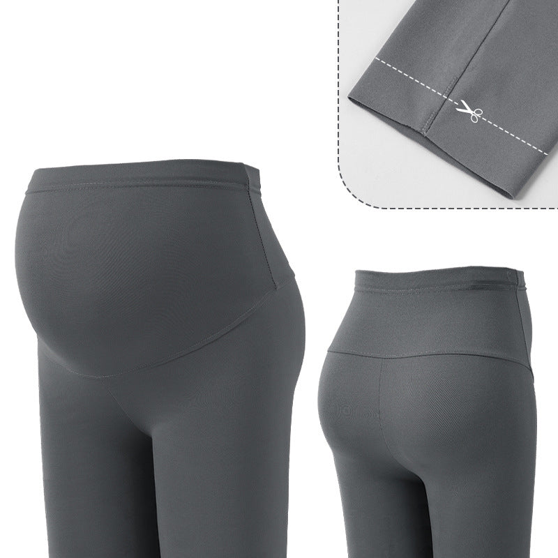 Pregnant Women's Pants Leggings Large Adjustable Barbie Pants High Elastic High Waist Outer Wear - V.I.P Digital Presence