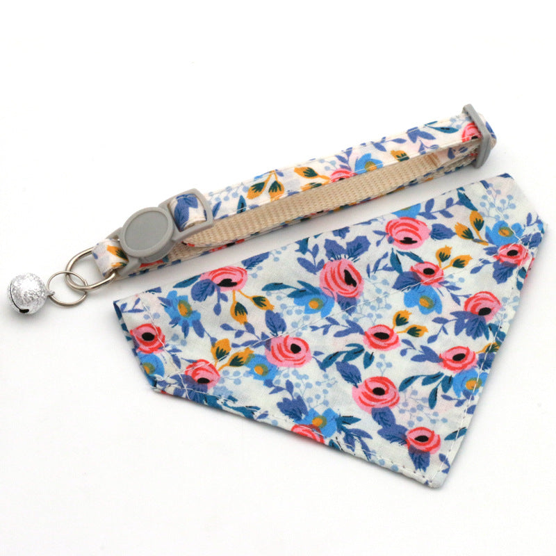 Pet Bandana Pet Collar Daisy Small Floral Sunflower Triangle Scarf for Cats and Dogs - V.I.P Digital Presence