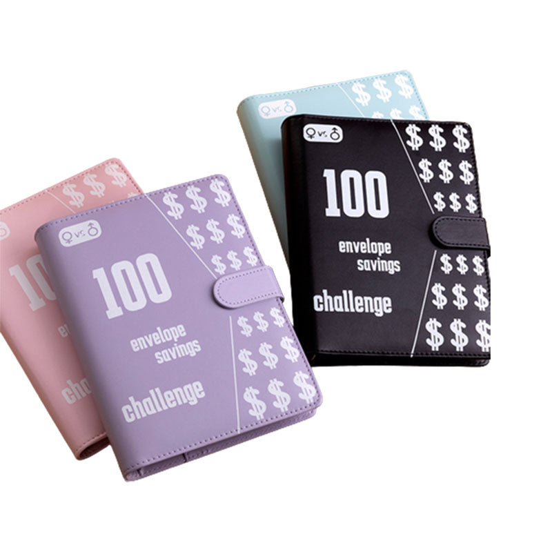 100 Envelope Challenge Binder Couples 100 Day Challenge Savings Savings Notebook - V.I.P Digital Presence