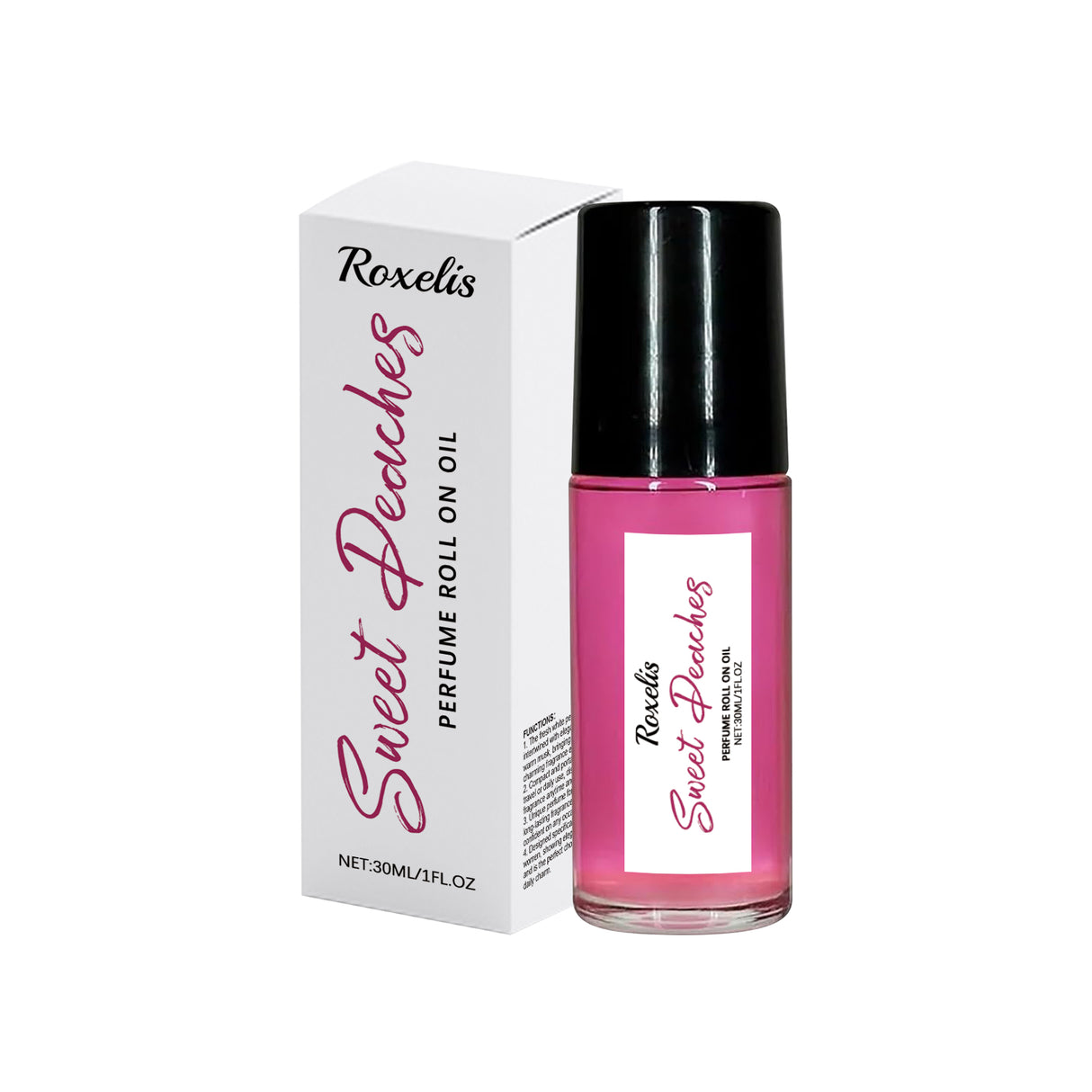 Peach Pink Ball Perfume, Small Fresh Roller Perfume Fresh Light Fruit Peach Ball Perfume - V.I.P Digital Presence