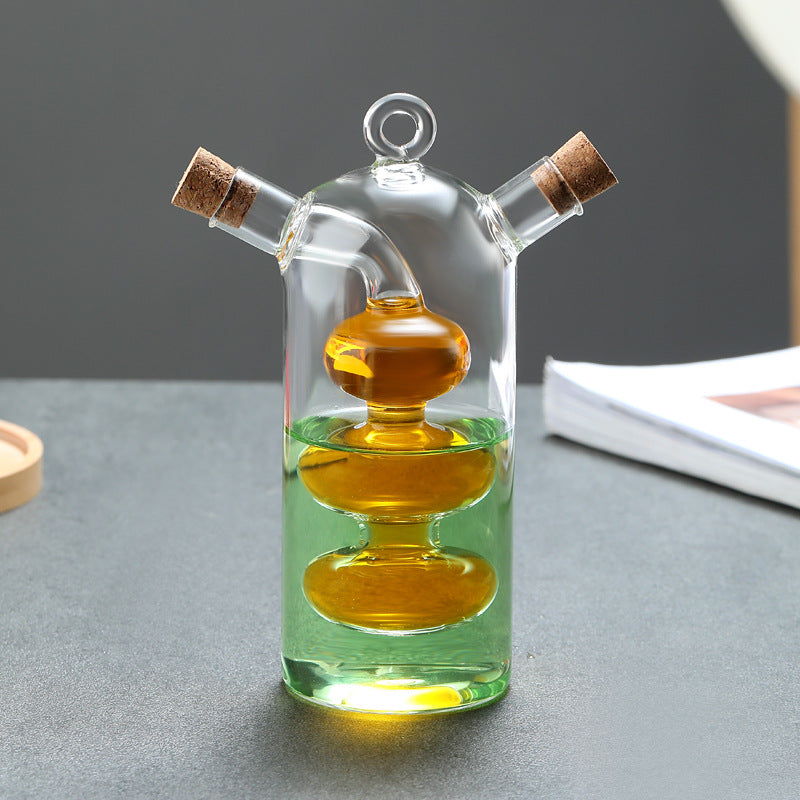Kitchen Storage Sealed Bottles, Double-layer 2-in-1 Glass Bottles, Oil, Vinegar, Sauce, Seasoning Bottles, Kitchen Tools - V.I.P Digital Presence