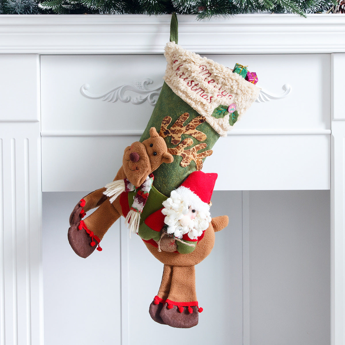 Santa Claus, snowman, deer riding socks, children's Christmas gifts, apple bags, jewelry, Christmas socks - V.I.P Digital Presence