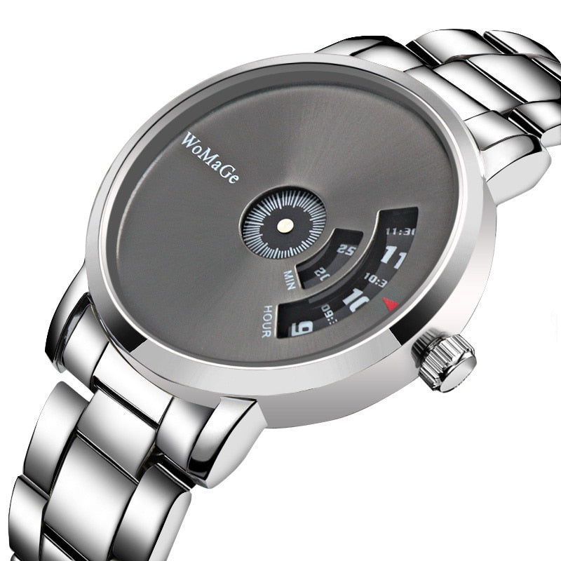 WoMaGe Fashion Watch Men Watches Stainless Steel Creative Men's Watches Male Wristwatch Luxury Mens Clock reloj mujer bayan saat - V.I.P Digital Presence