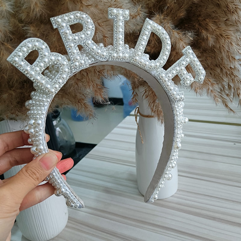 Bride to be crown Bach Bachelorette hen Party Bridal Shower beach pool Rustic boho garden wedding engagement Decoration Gift - V.I.P Digital Presence