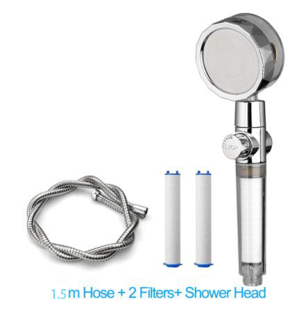 Propeller Shower Turbocharged Shower Head Shower Head Shower One-Button Water-Stop Shower - V.I.P Digital Presence