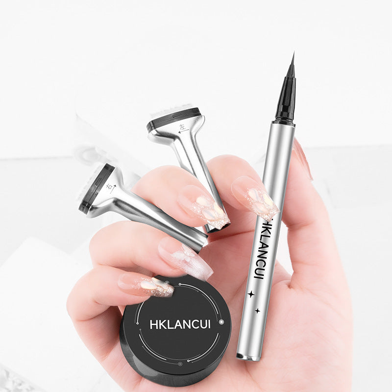Makeup Magic Eye Liner Gel Pen Waterproof Long Lasting 2 In 1 Lower Liquid Eyeliner Pencil Eyelashes Stamp - V.I.P Digital Presence
