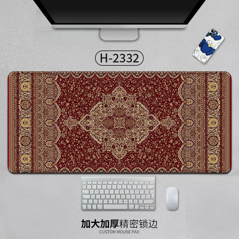 Large Persian Mouse Pad Office Carpet MousePad Natural Rubber Lockedge Anti Slip Desk Mat Laptop Office Game Accessories Pad - V.I.P Digital Presence