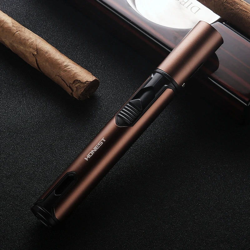 Metal Windproof Lighter Butane Jet Flame Lighter Cigarette Cigar Accessories Kitchen Cooking BBQ Outdoor Gadgets - V.I.P Digital Presence