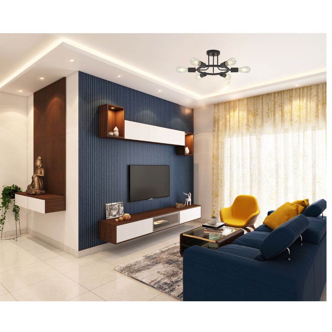 6 Light Modern Sputnik Lights Semi Flush Mount Ceiling Light Black Finished - V.I.P Digital Presence